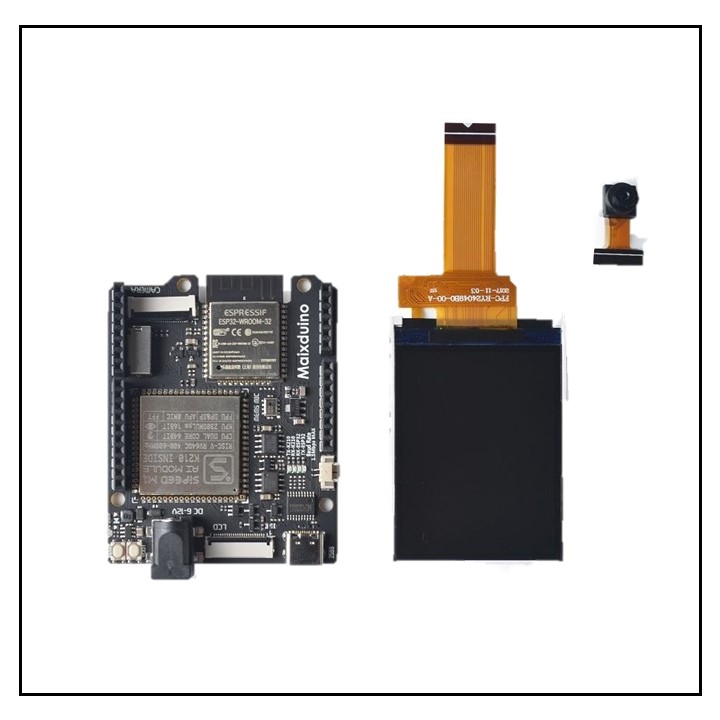 Sipeed Maixduino AI – برد مایکس‌داینو با پردازنده RISC-V، ماژول ESP32، دوربین و LCD